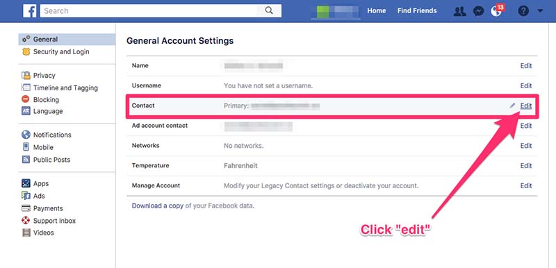 how do you add an email to your facebook account