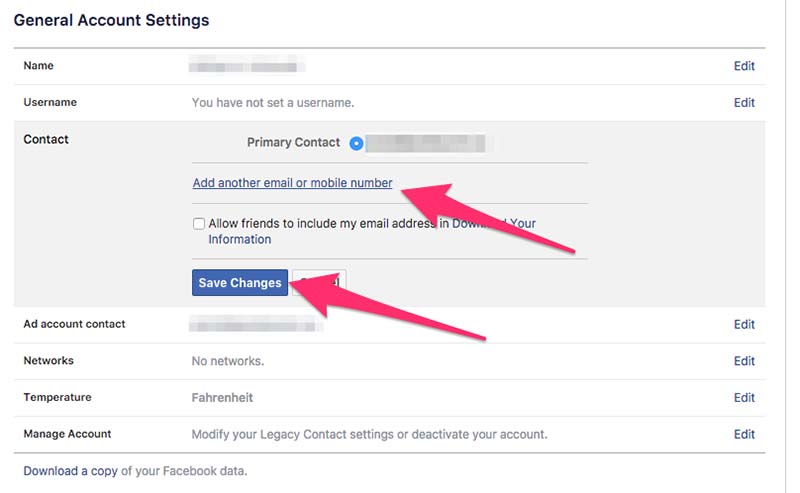 How To Change Login Email On Facebook (New Primary Email) 